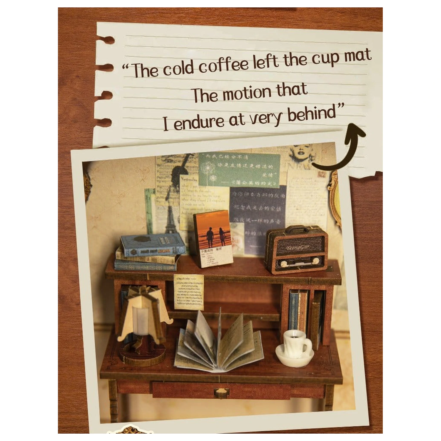 Book Nook The Secret Rhythm 23 x 11 cm poza produsului