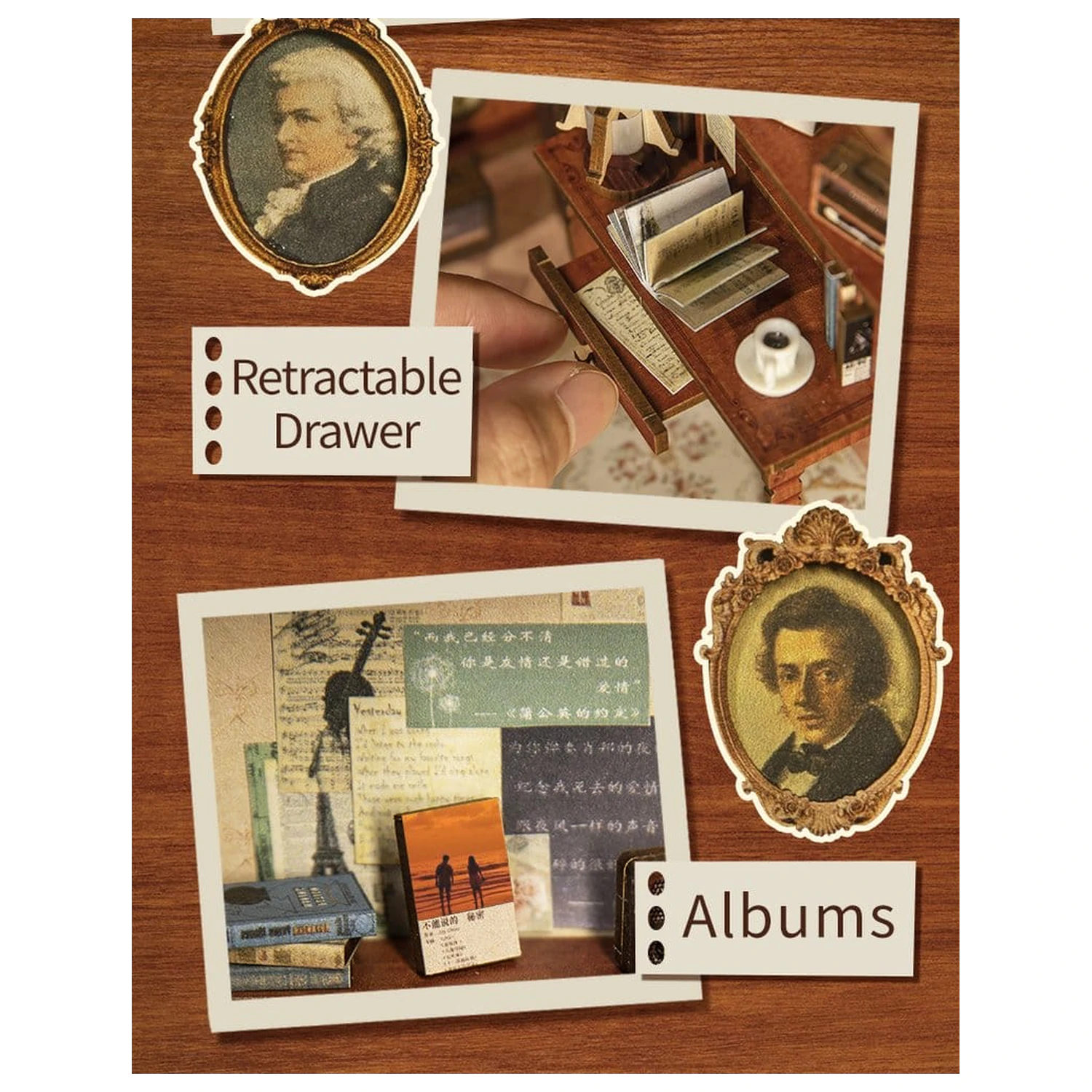 Book Nook The Secret Rhythm 23 x 11 cm poza produsului