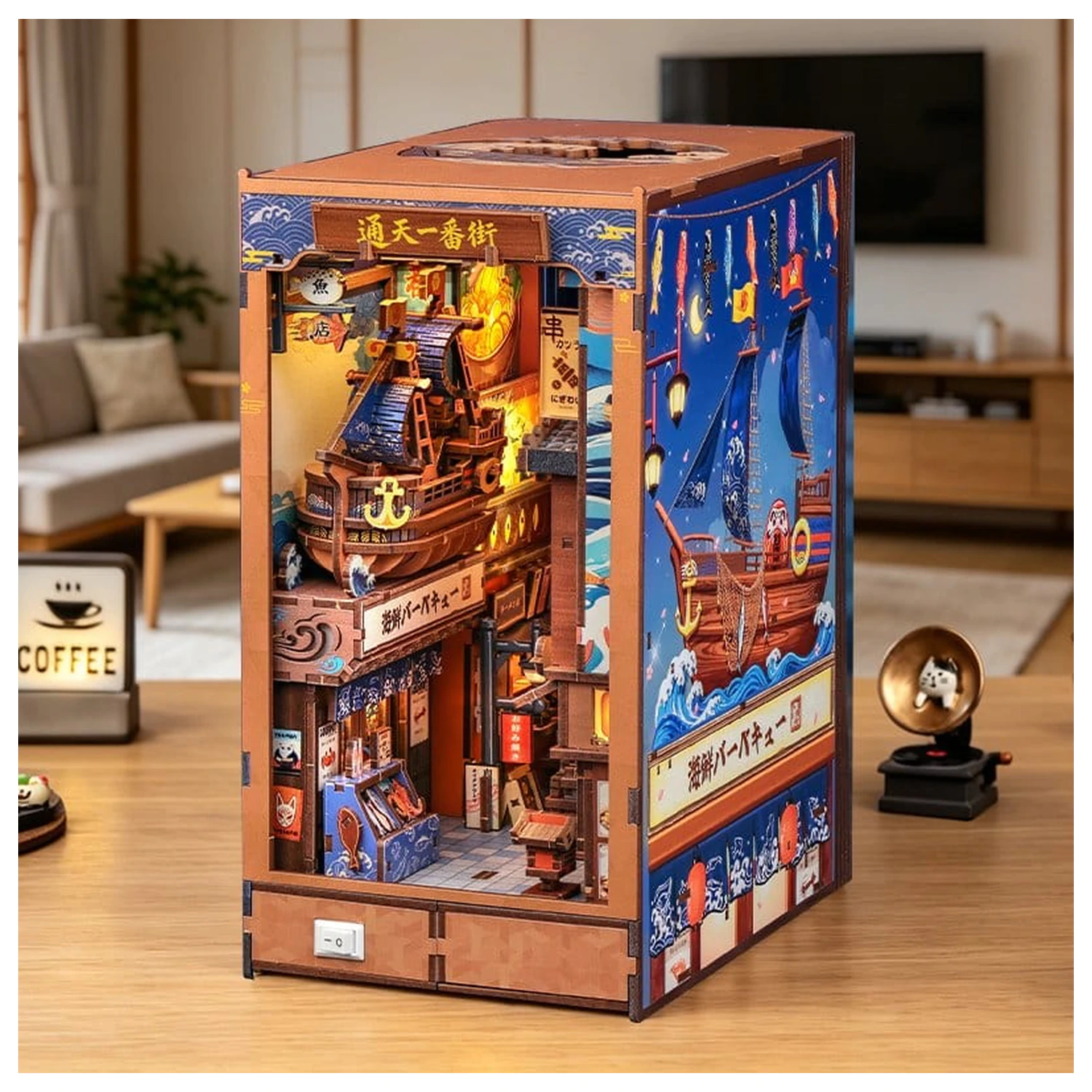 Book Nook Tsutenkaku Ichiban Street 23 x 12 cm poza produsului
