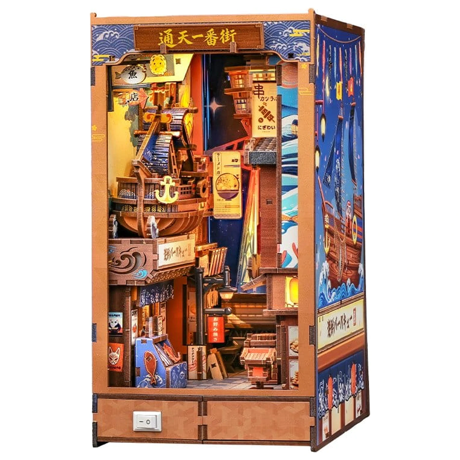 Book Nook Tsutenkaku Ichiban Street 23 x 12 cm poza produsului
