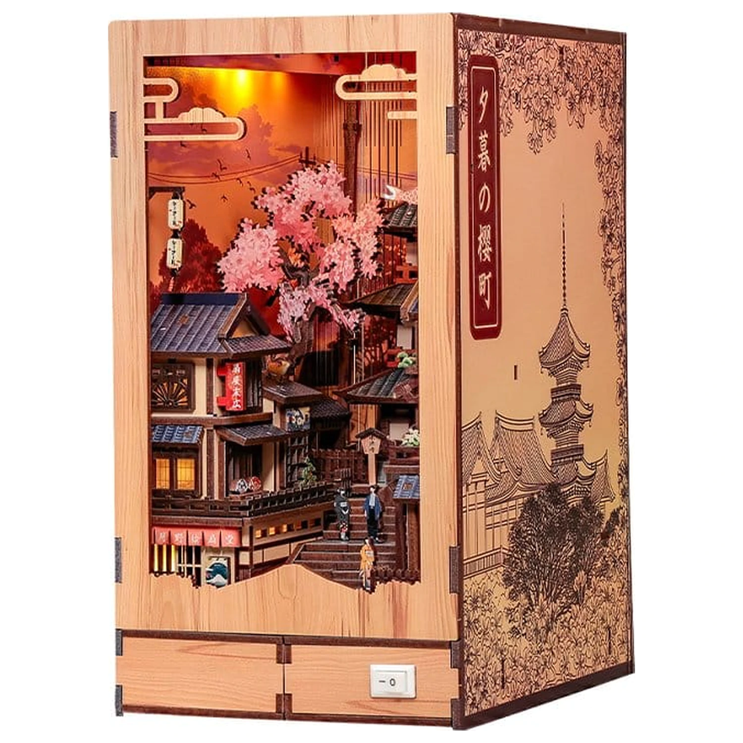 Book Nook Twilight Sakura Path 23 x 12 cm poza produsului