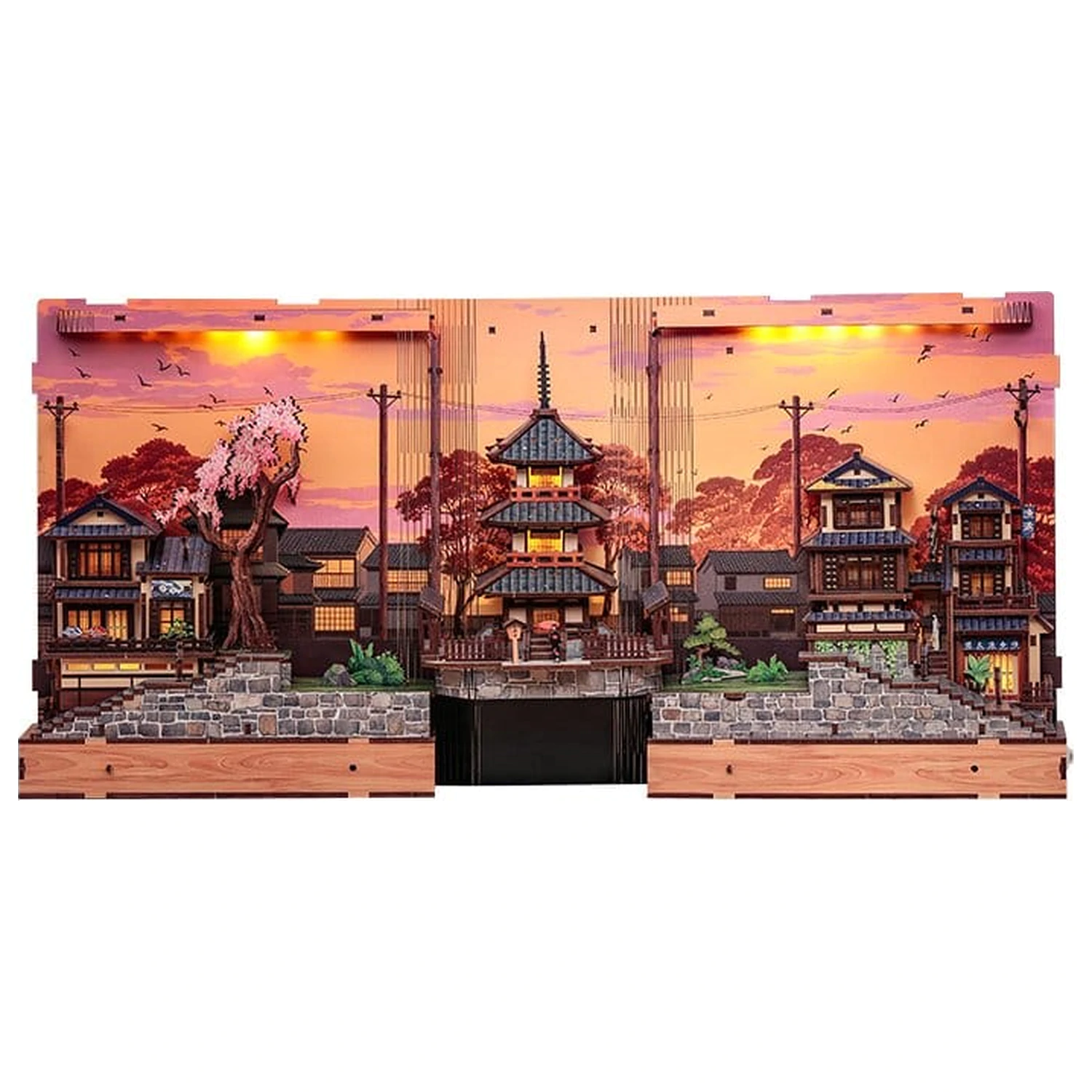 Book Nook Twilight Sakura Path 23 x 12 cm poza produsului