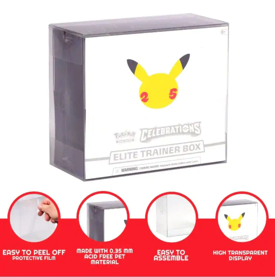 PET Protectors set de 5 pentru Booster Boxes / Elite Trainer Boxes Ver. 2 poza produsului