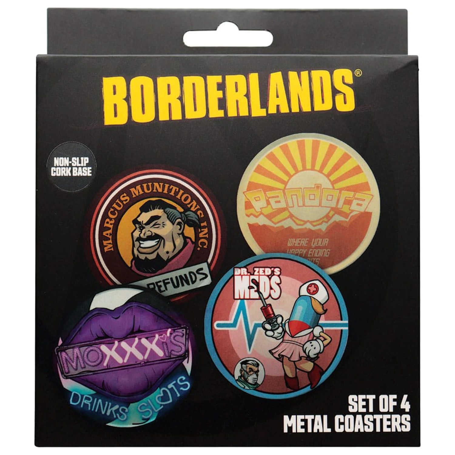 Borderlands Set de 4 suporturi pentru pahare poza produsului
