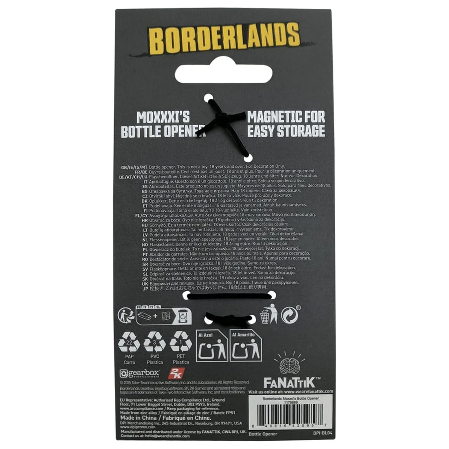 Borderlands Bottle Opener Mad Moxxi poza produsului