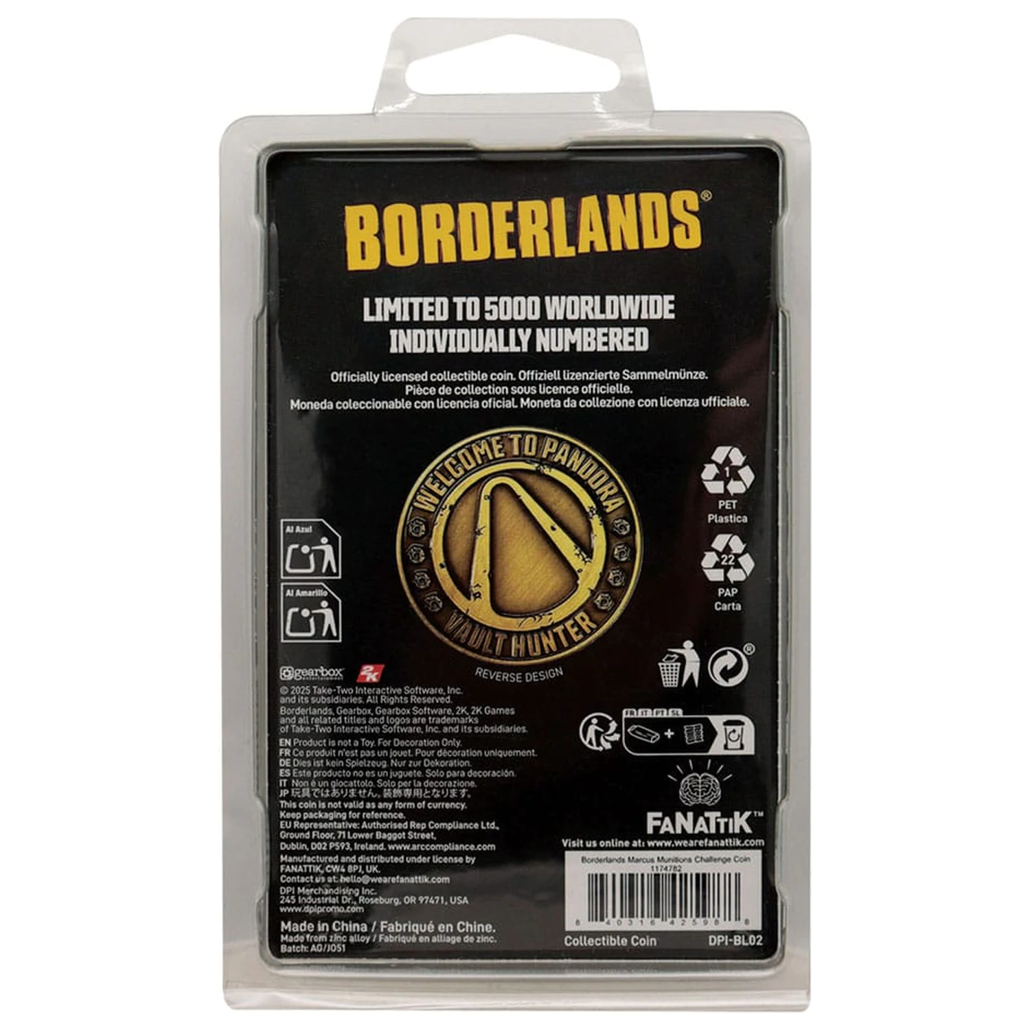 Borderlands Moneda de colectie Marcus Munitions Editie Limitata poza produsului