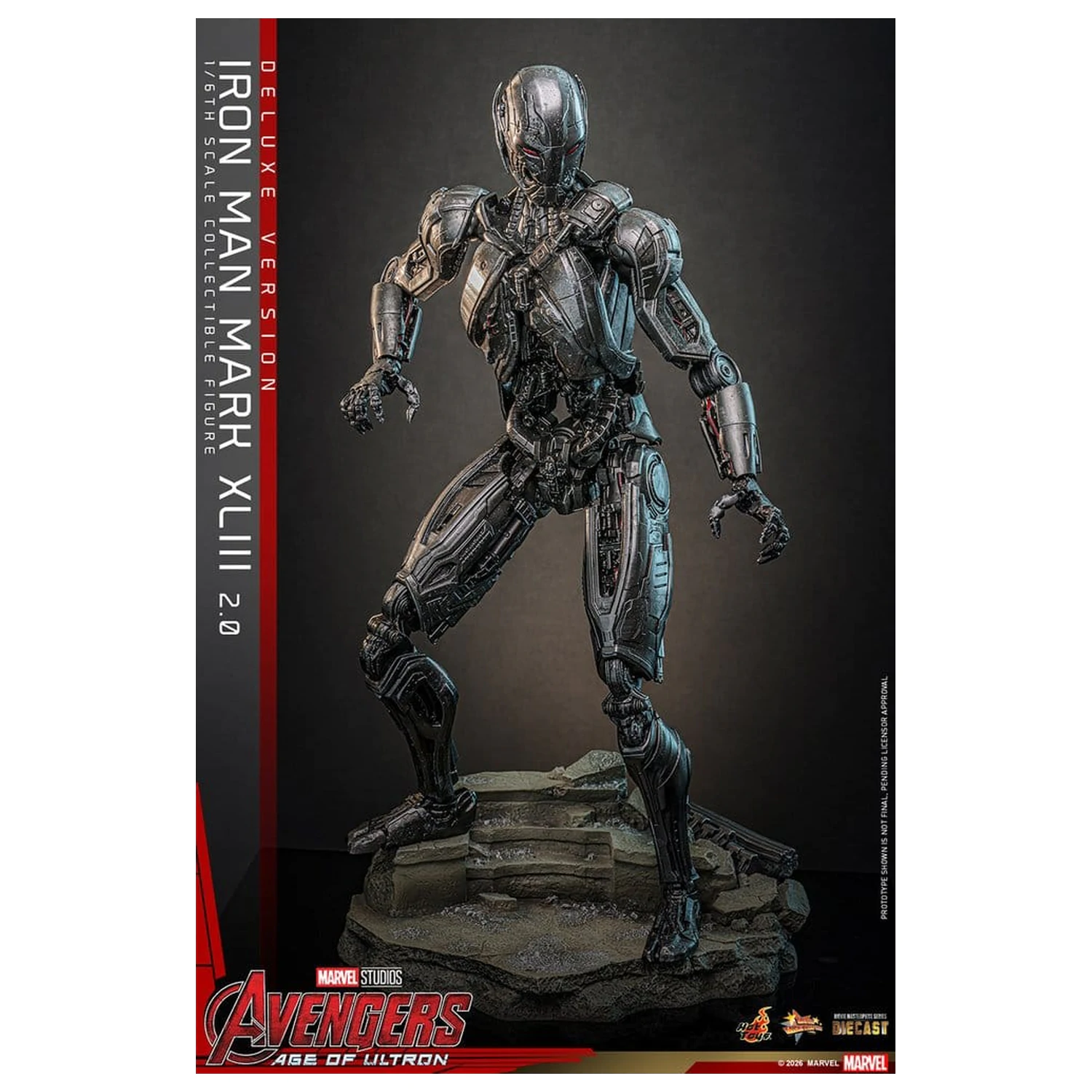 Avengers: Age of Ultron Movie Masterpiece Diecast Figura de acțiune 1/6 Iron Man Mark XLIII (2.0) (Deluxe Version) 32 cm poza produsului