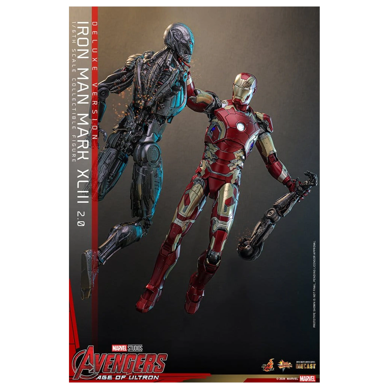 Avengers: Age of Ultron Movie Masterpiece Diecast Figura de acțiune 1/6 Iron Man Mark XLIII (2.0) (Deluxe Version) 32 cm poza produsului