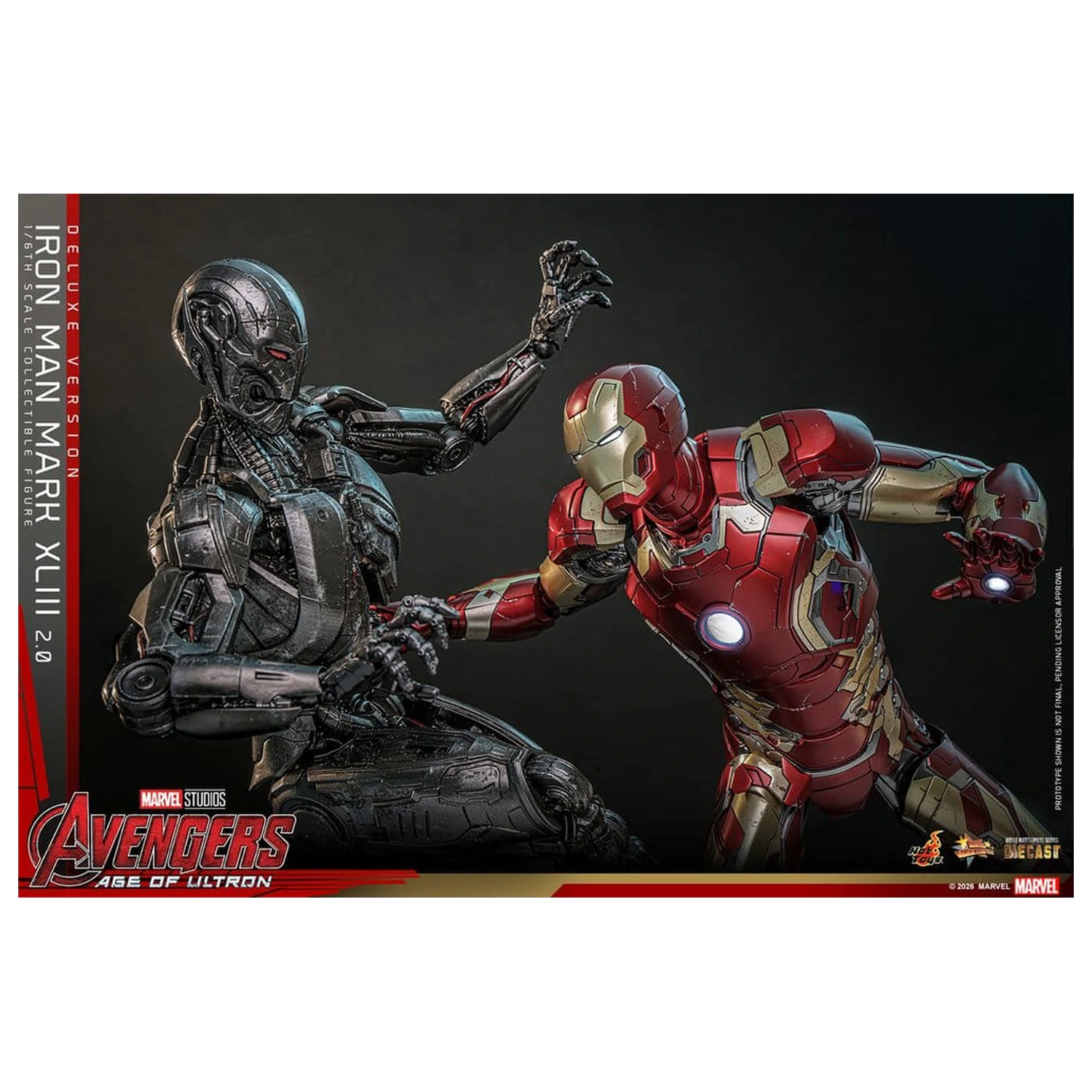 Avengers: Age of Ultron Movie Masterpiece Diecast Figura de acțiune 1/6 Iron Man Mark XLIII (2.0) (Deluxe Version) 32 cm poza produsului