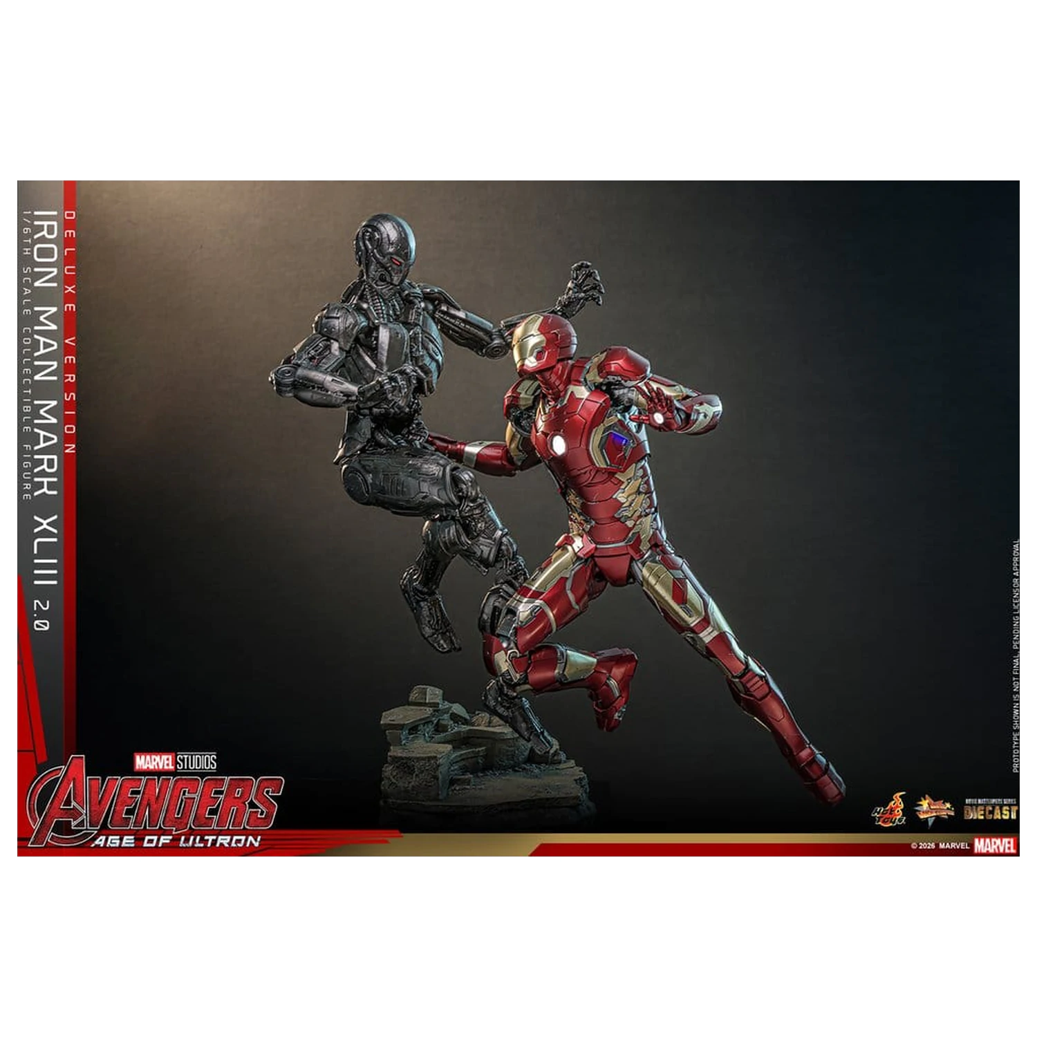 Avengers: Age of Ultron Movie Masterpiece Diecast Figura de acțiune 1/6 Iron Man Mark XLIII (2.0) (Deluxe Version) 32 cm poza produsului
