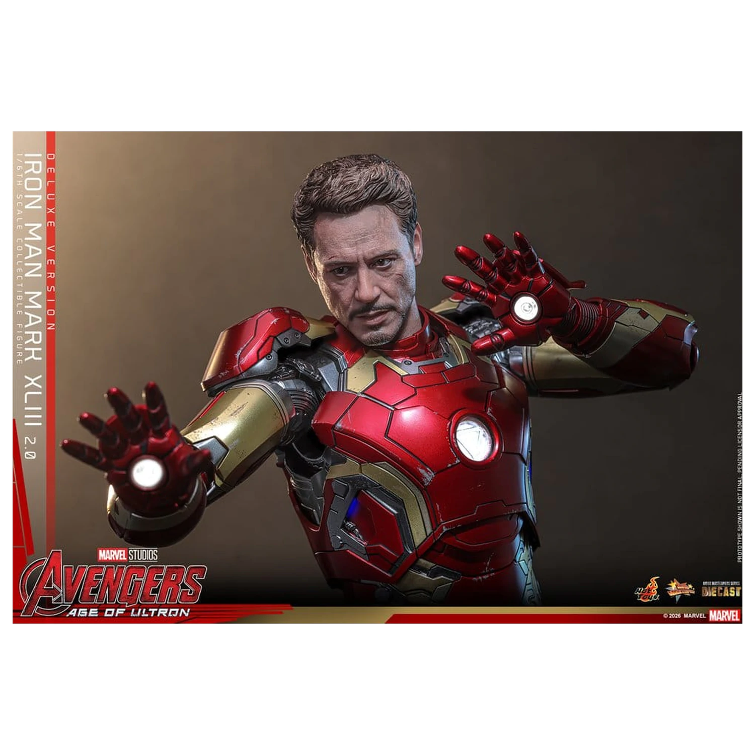 Avengers: Age of Ultron Movie Masterpiece Diecast Figura de acțiune 1/6 Iron Man Mark XLIII (2.0) (Deluxe Version) 32 cm poza produsului