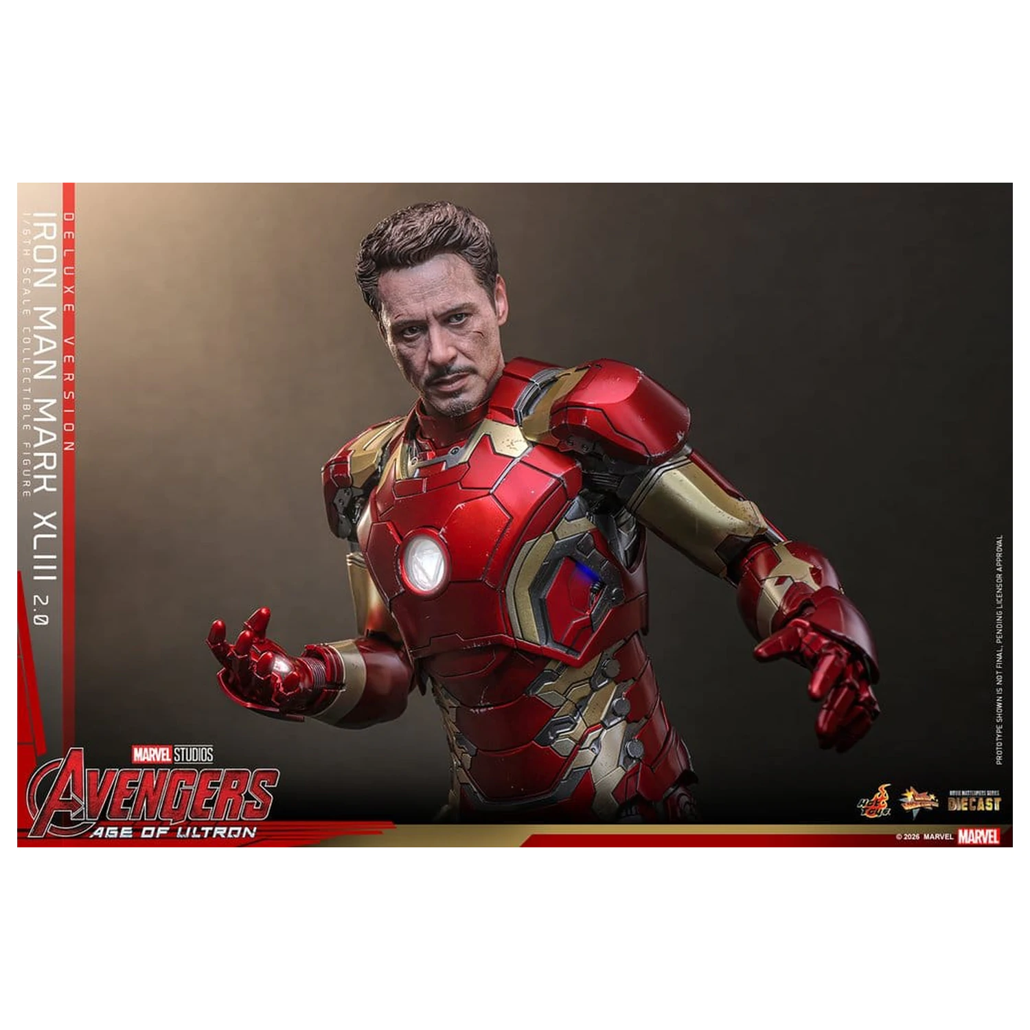 Avengers: Age of Ultron Movie Masterpiece Diecast Figura de acțiune 1/6 Iron Man Mark XLIII (2.0) (Deluxe Version) 32 cm poza produsului