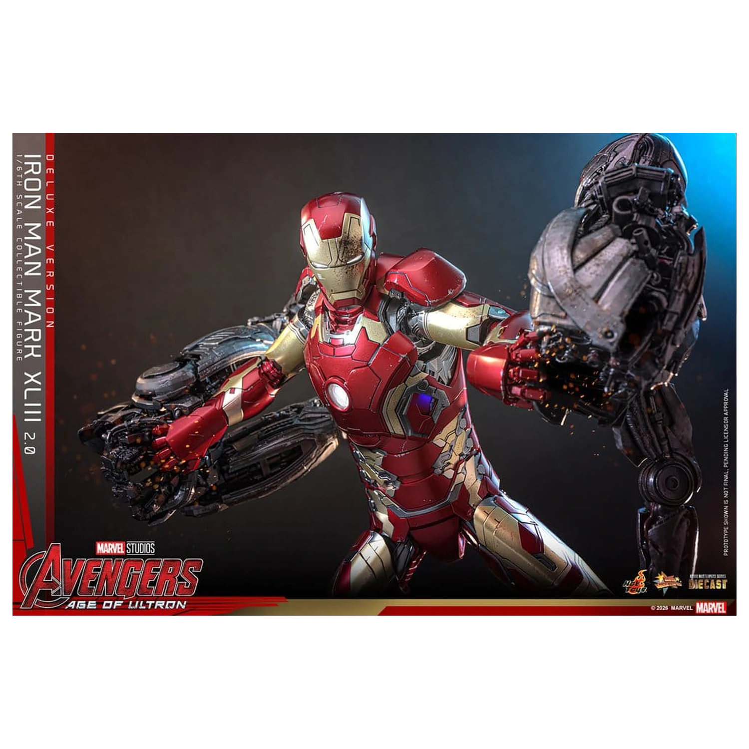 Avengers: Age of Ultron Movie Masterpiece Diecast Figura de acțiune 1/6 Iron Man Mark XLIII (2.0) (Deluxe Version) 32 cm poza produsului