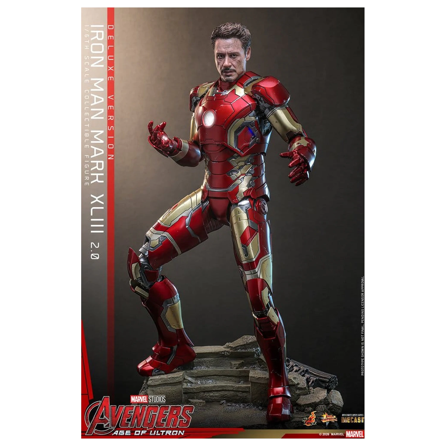 Avengers: Age of Ultron Movie Masterpiece Diecast Figura de acțiune 1/6 Iron Man Mark XLIII (2.0) (Deluxe Version) 32 cm poza produsului