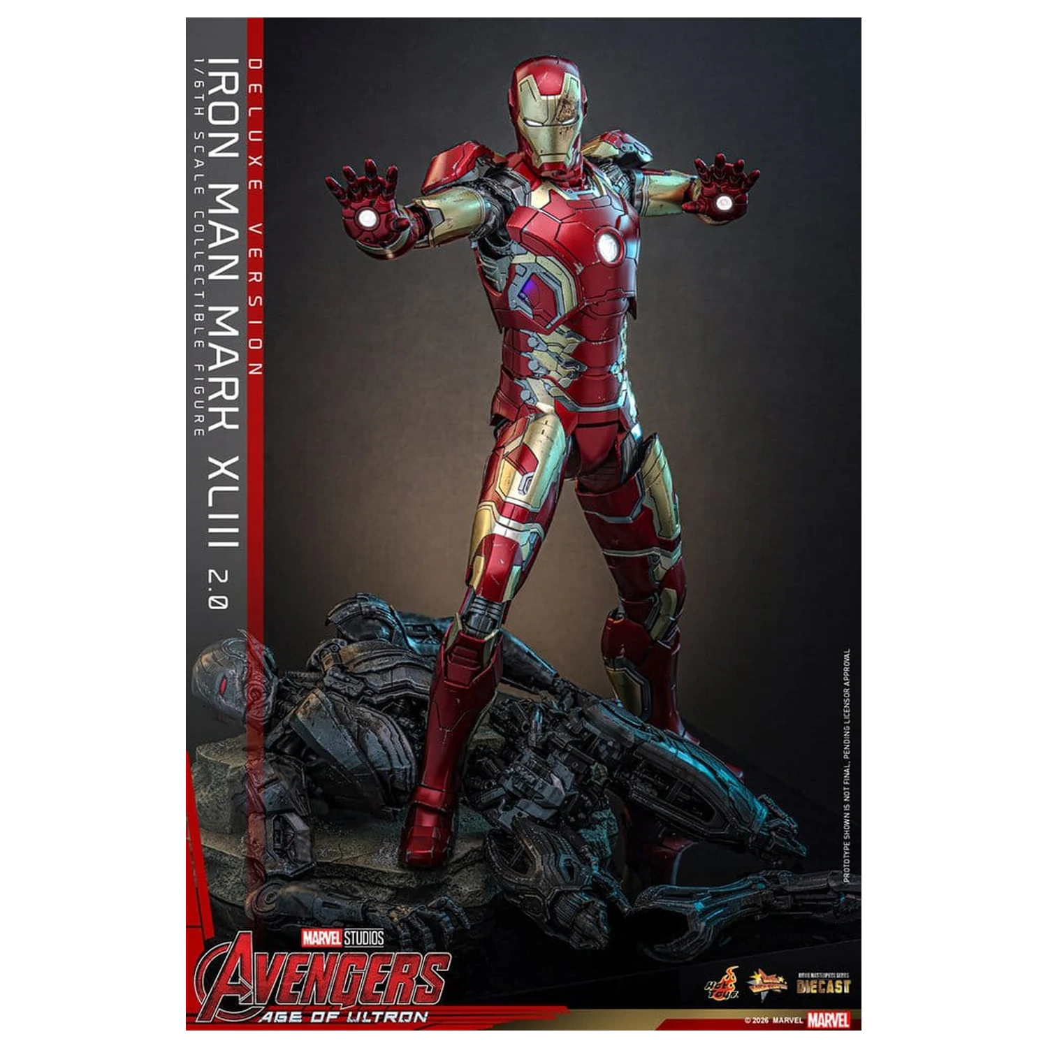 Avengers: Age of Ultron Movie Masterpiece Diecast Figura de acțiune 1/6 Iron Man Mark XLIII (2.0) (Deluxe Version) 32 cm poza produsului
