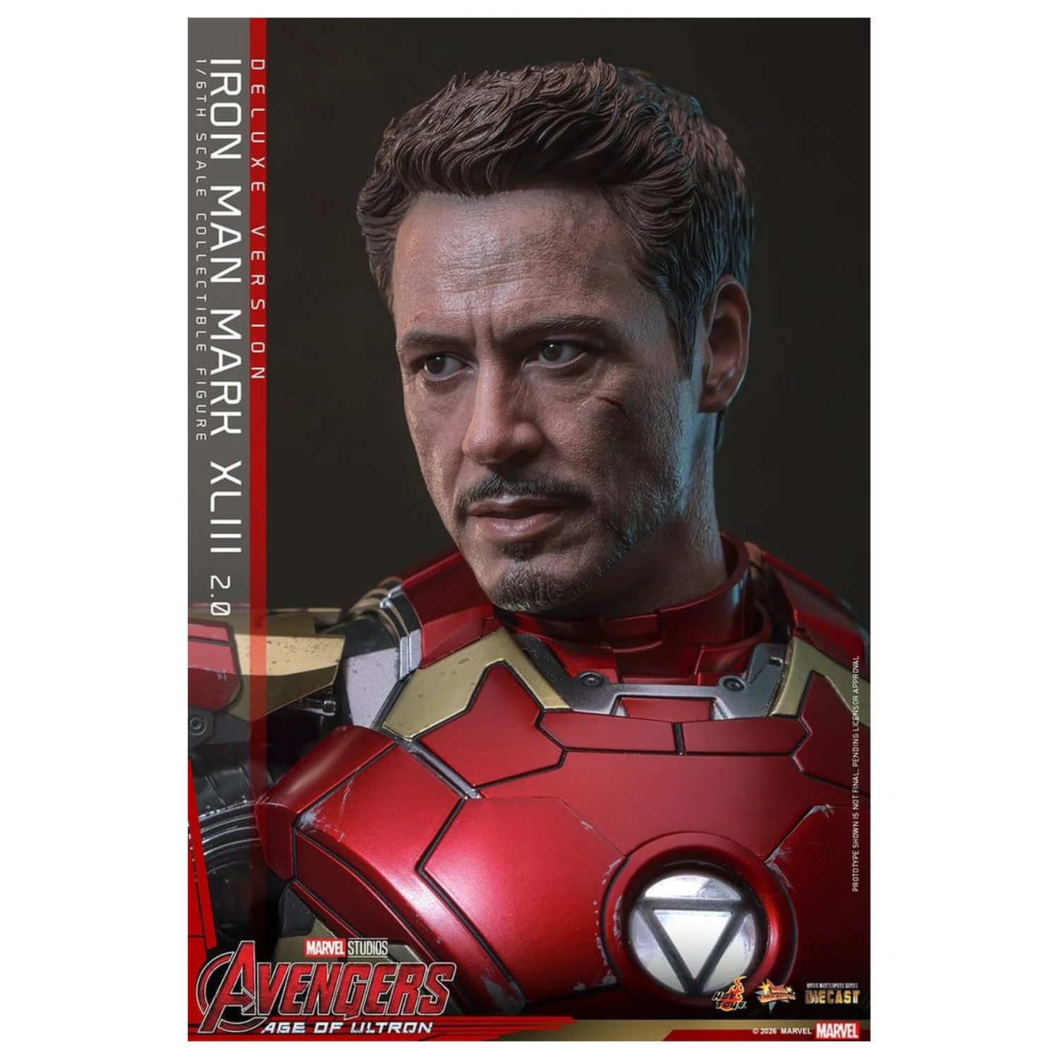 Avengers: Age of Ultron Movie Masterpiece Diecast Figura de acțiune 1/6 Iron Man Mark XLIII (2.0) (Deluxe Version) 32 cm poza produsului