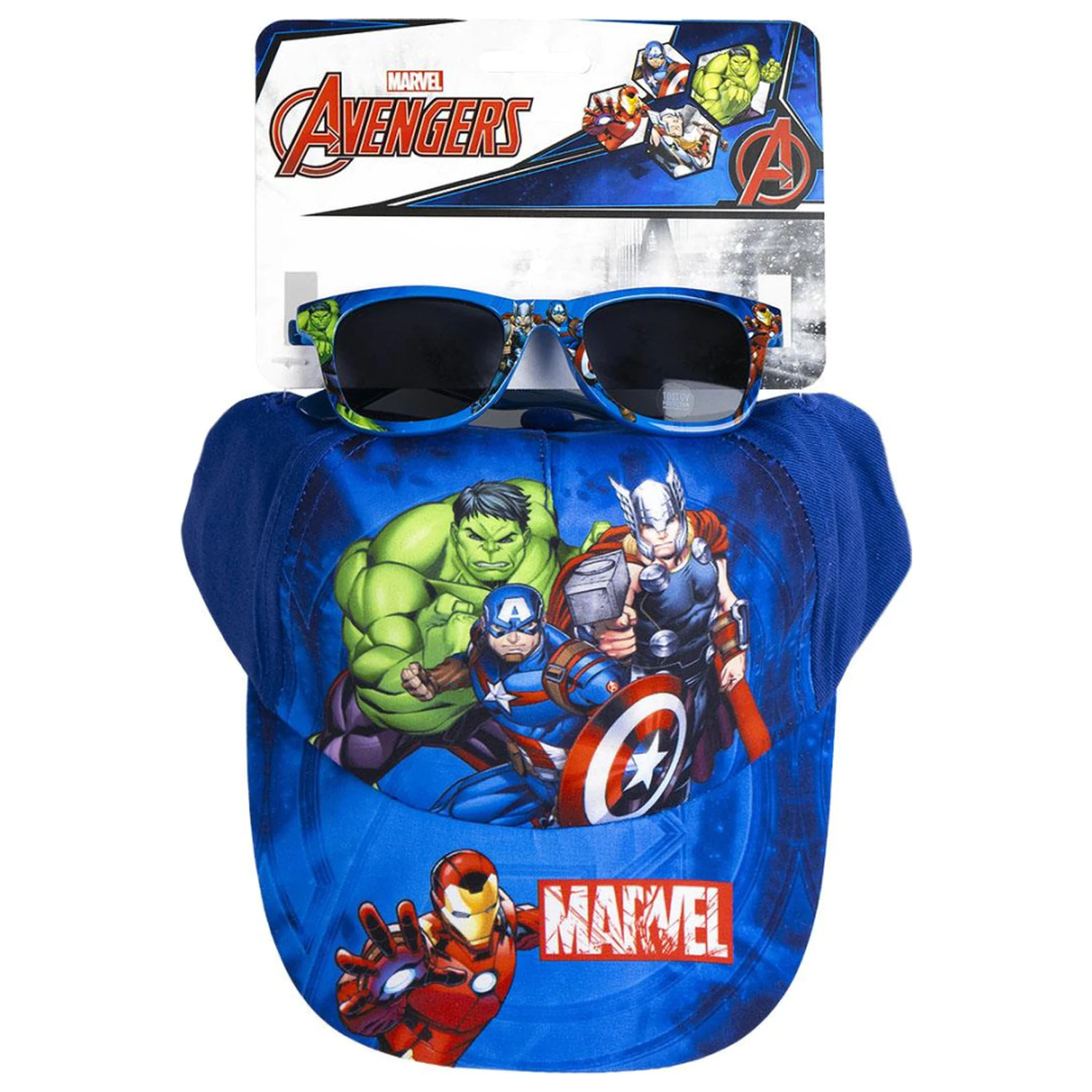 Ochelari de soare Avengers Blue și set șapcă de baseball poza produsului
