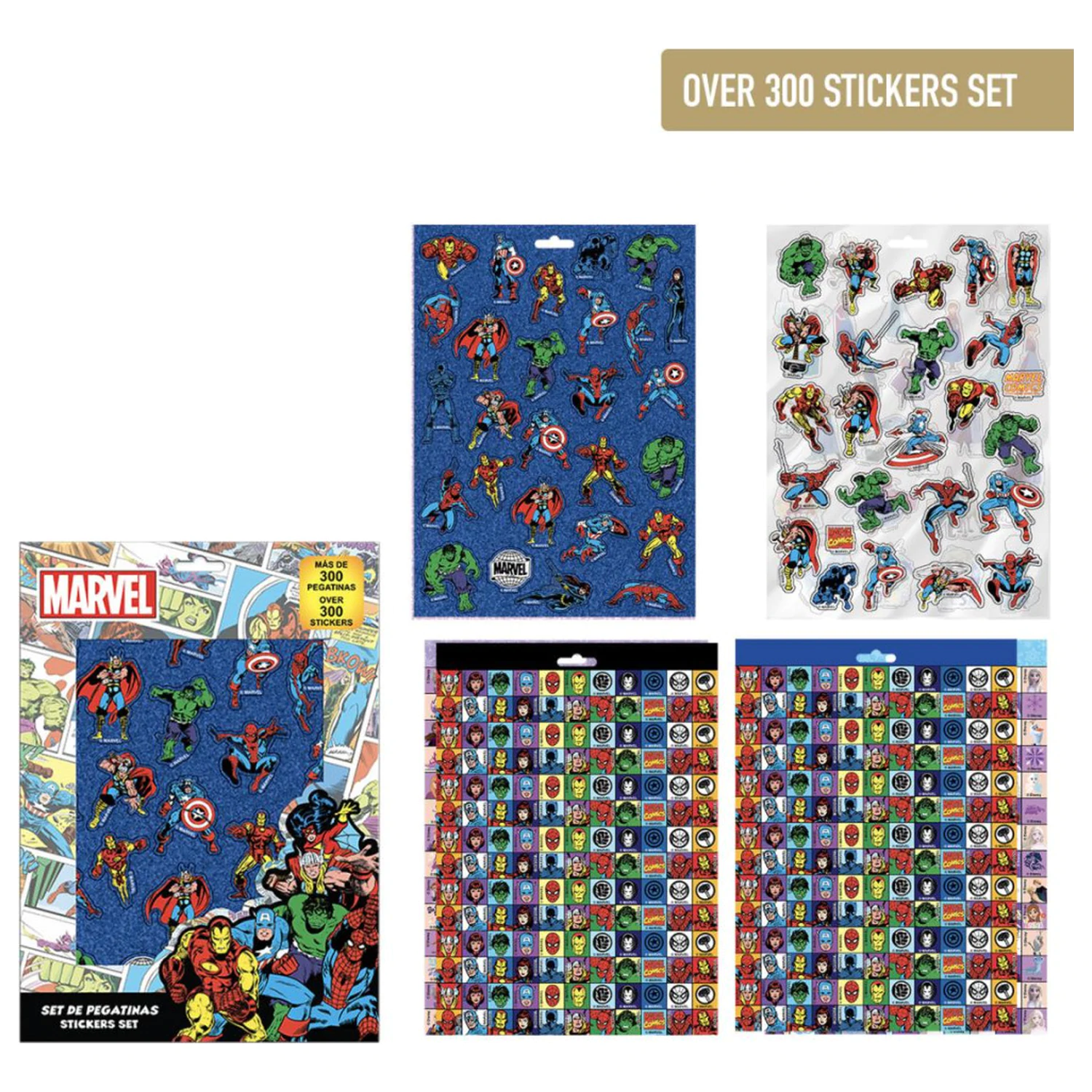 Avengers Hero Team Set de Stickere 300 buc poza produsului