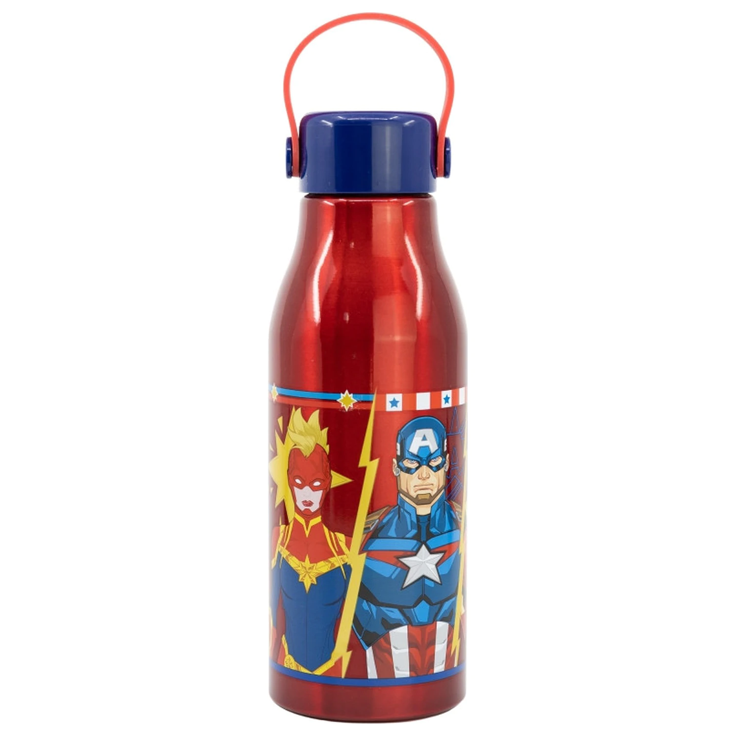 Avengers Invincible Force sticla de aluminiu Flexi cu capac cu filet si agatator 760 ml poza produsului