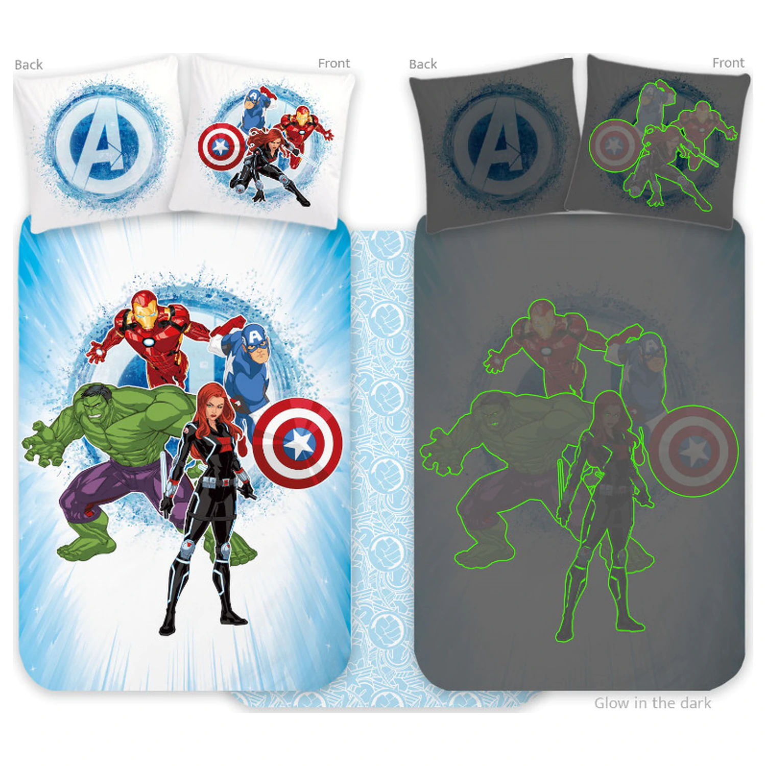 Avengers Glow-in-the-Dark Husă de pilotă pentru copii, preșcolari poza produsului