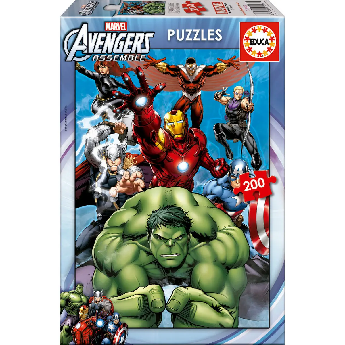 Marvel Avengers puzzle 200 piese poza produsului