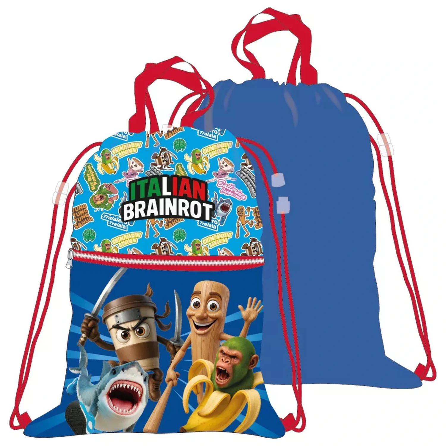 Brainrot Italian Deluxe geanta sport, geanta de gimnastica 45 cm poza produsului
