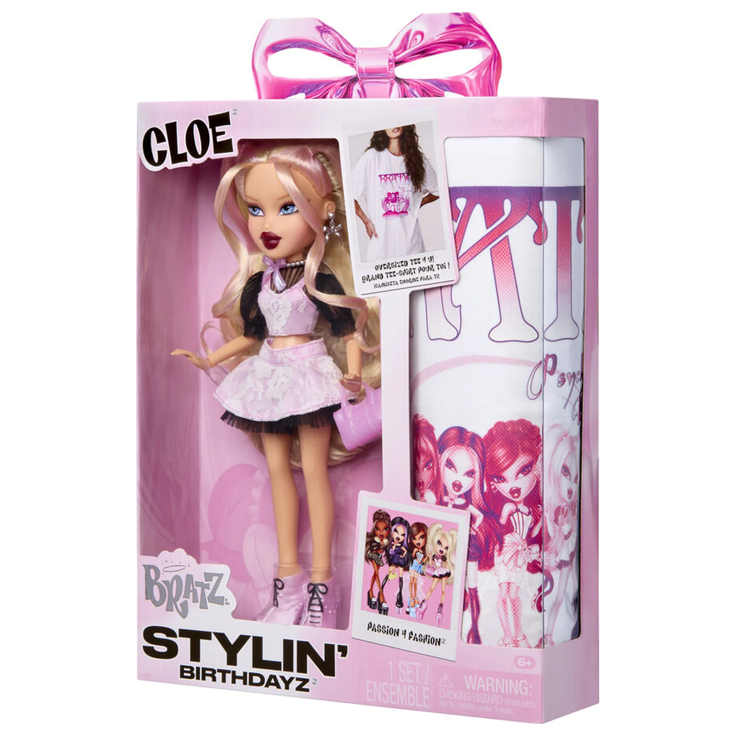 Bratz Stylin Birthday Cloe papusa + tricou poza produsului
