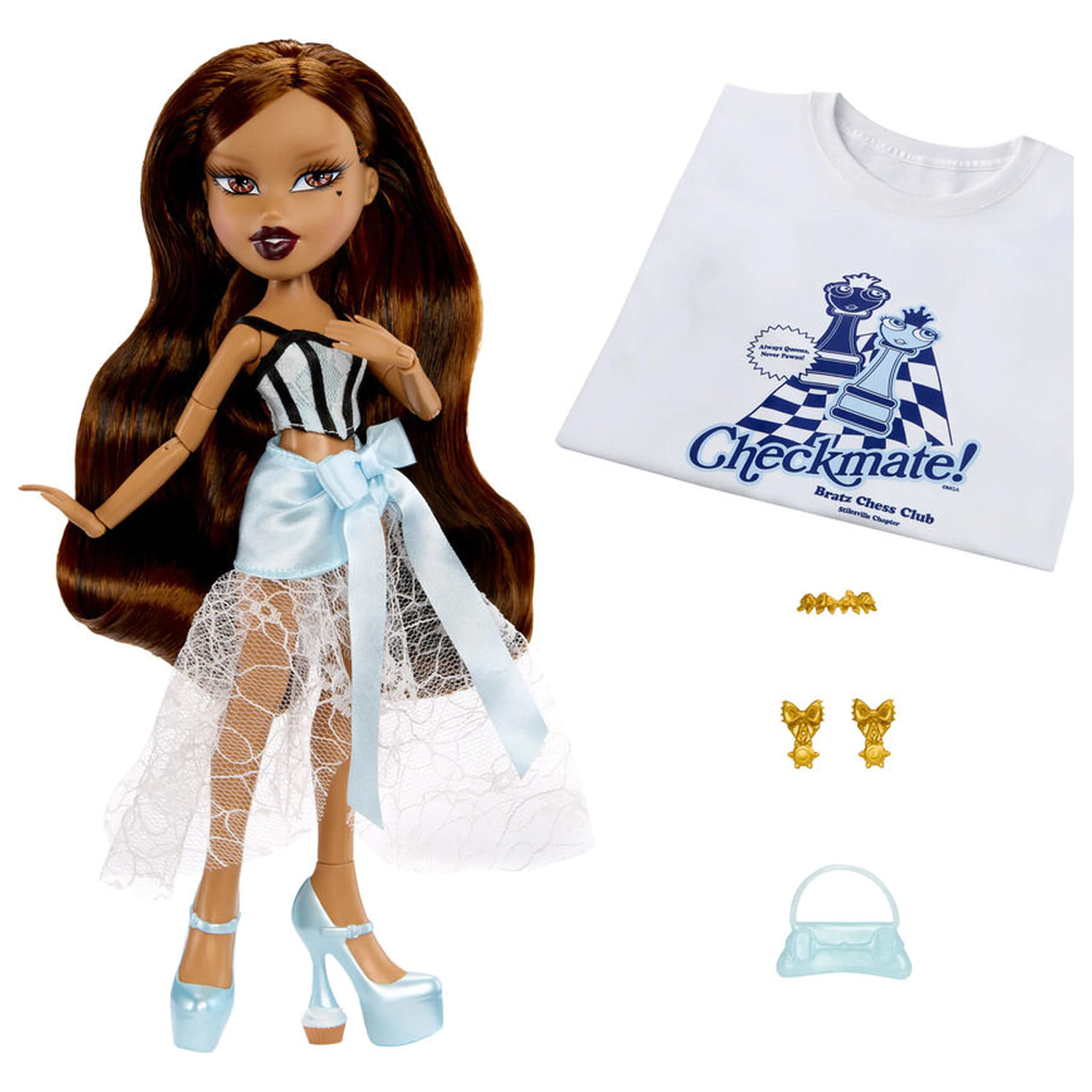 Bratz Stylin Birthday Yasmin papusa + tricou poza produsului