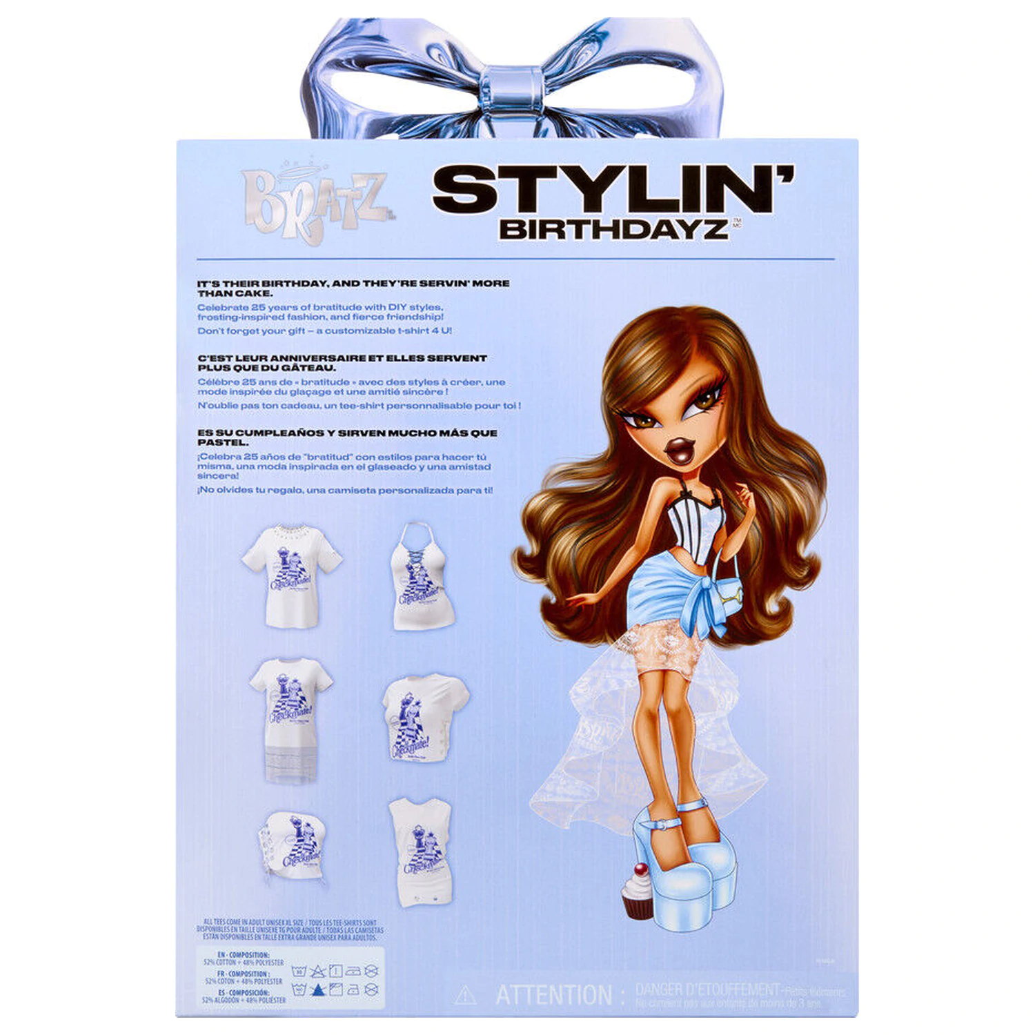 Bratz Stylin Birthday Yasmin papusa + tricou poza produsului