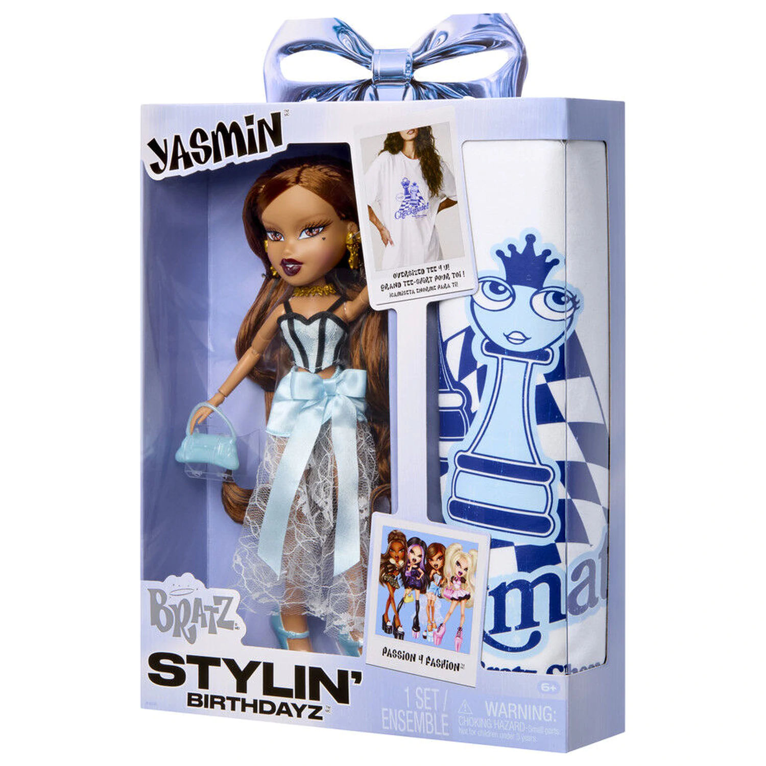 Bratz Stylin Birthday Yasmin papusa + tricou poza produsului