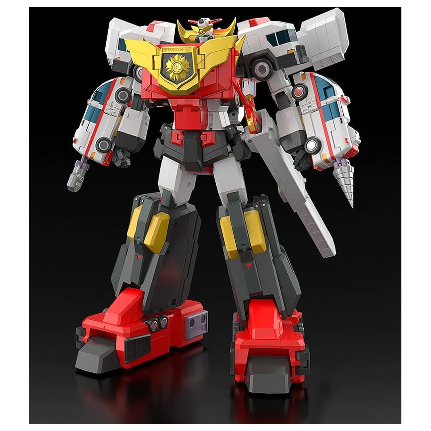 Brave Police J-Decker figurina de actiune The Gattai Duke Fire 25 cm poza produsului