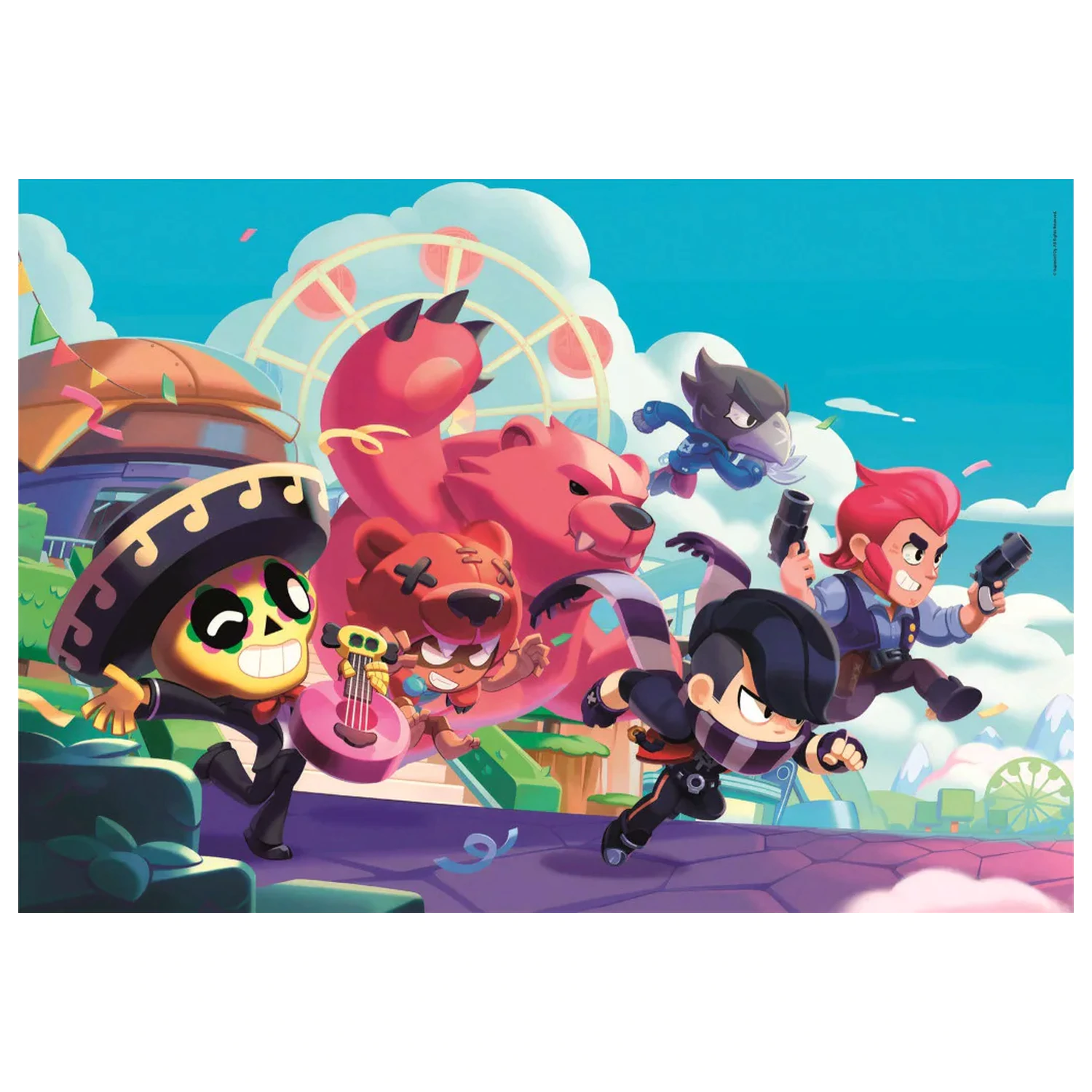 Brawl Stars Battle Rush puzzle din 180 de piese poza produsului