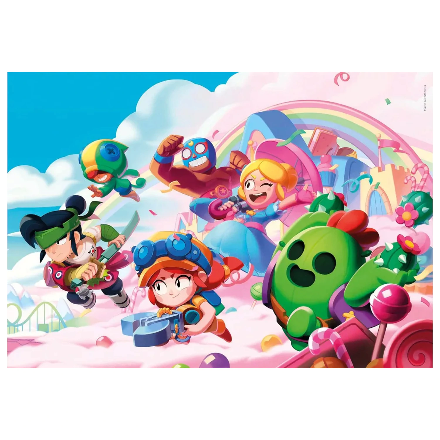 Brawl Stars Rainbow 180 piese puzzle poza produsului