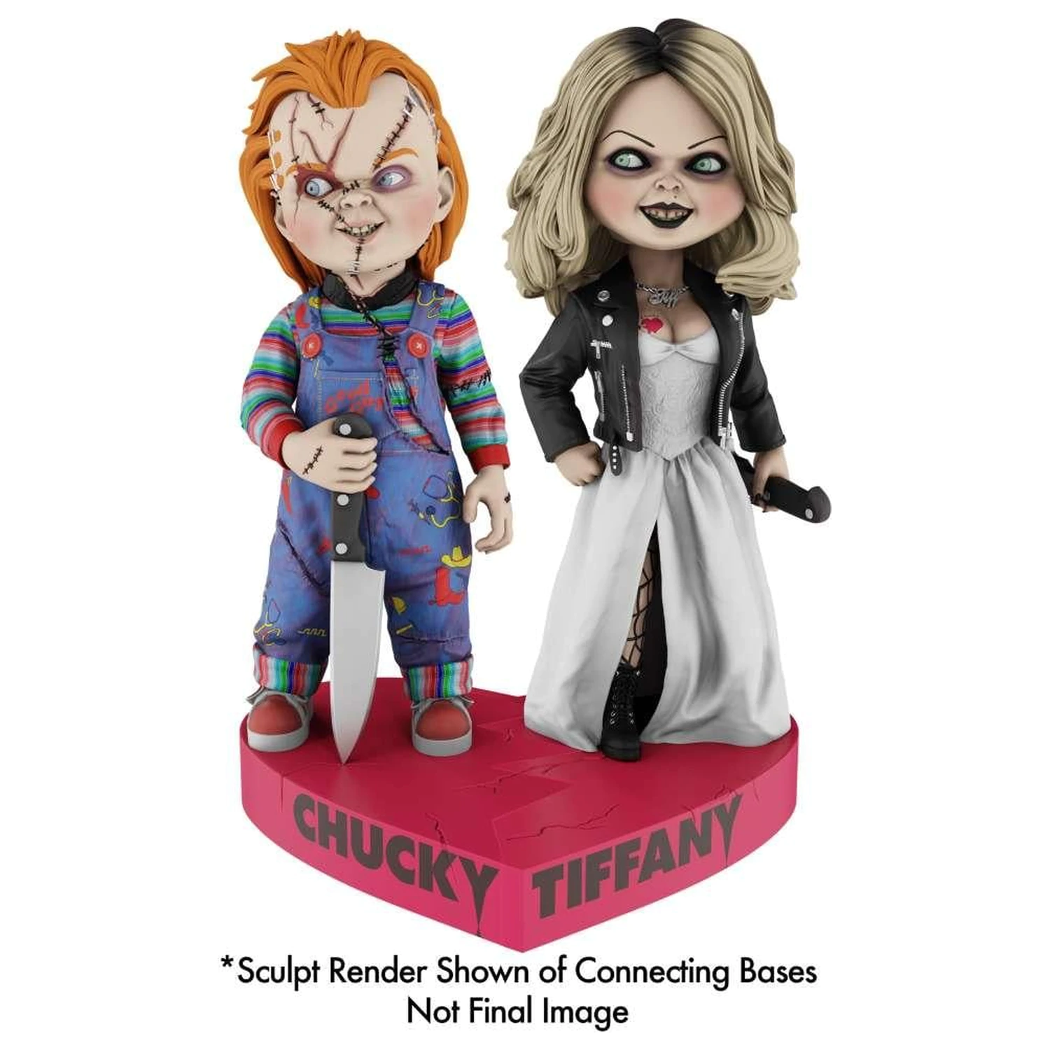 Bride of Chucky Tiffany Heart Connect Headknocker 17 cm poza produsului