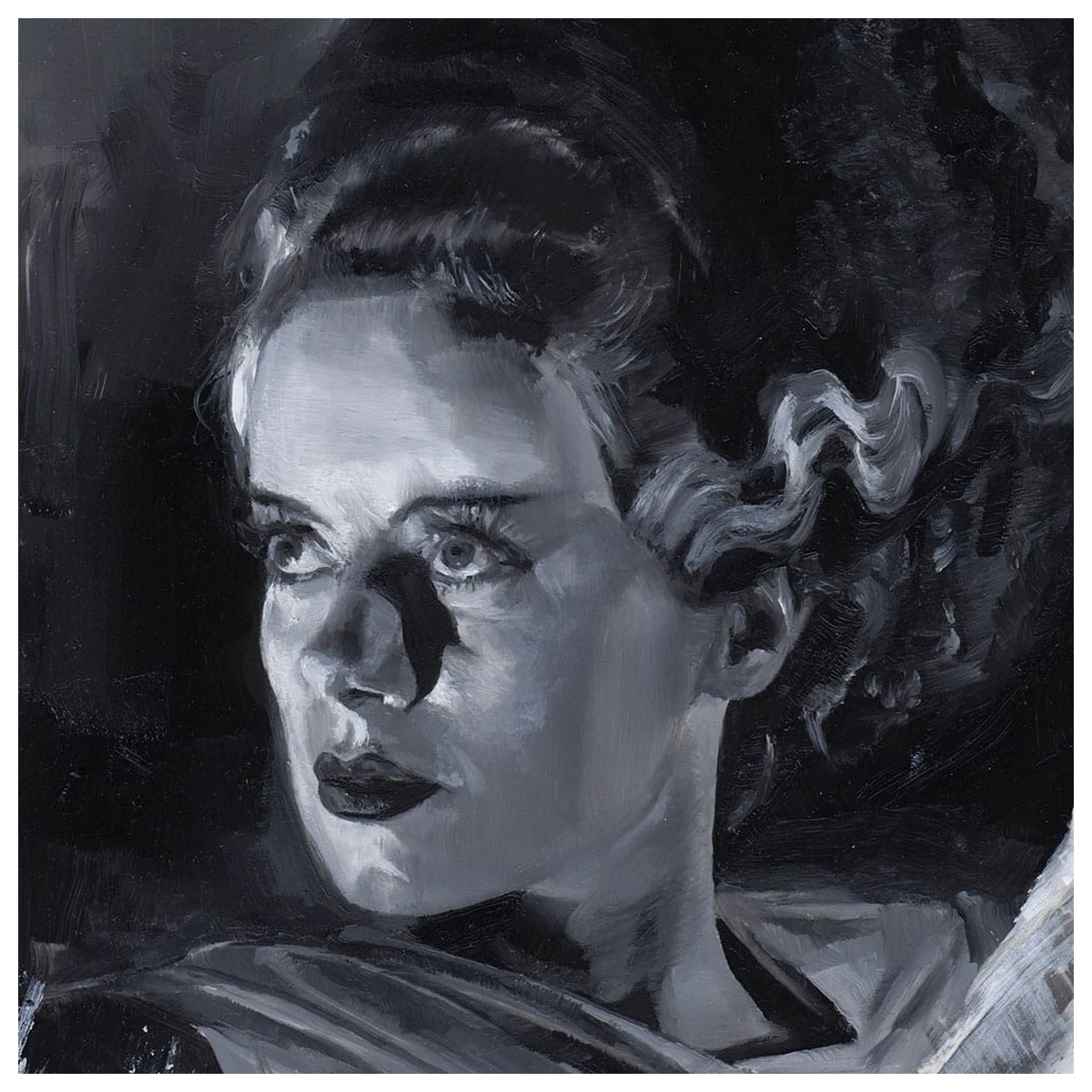 Bride of Frankenstein Art Print Bride of Frankenstein de Chris Valentine 41 x 31 cm - neincadrat poza produsului