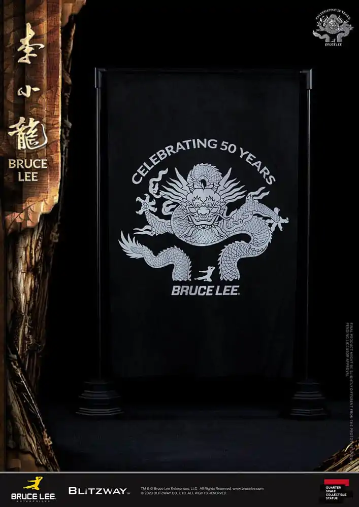Statuie Bruce Lee 1/4 Aniversare 50 de ani Tribut 55 cm poza produsului
