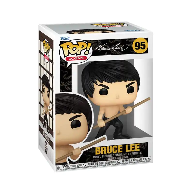 Bruce Lee Funko POP! Icons Figurina de vinil Bruce Lee(dynamic) 9 cm poza produsului