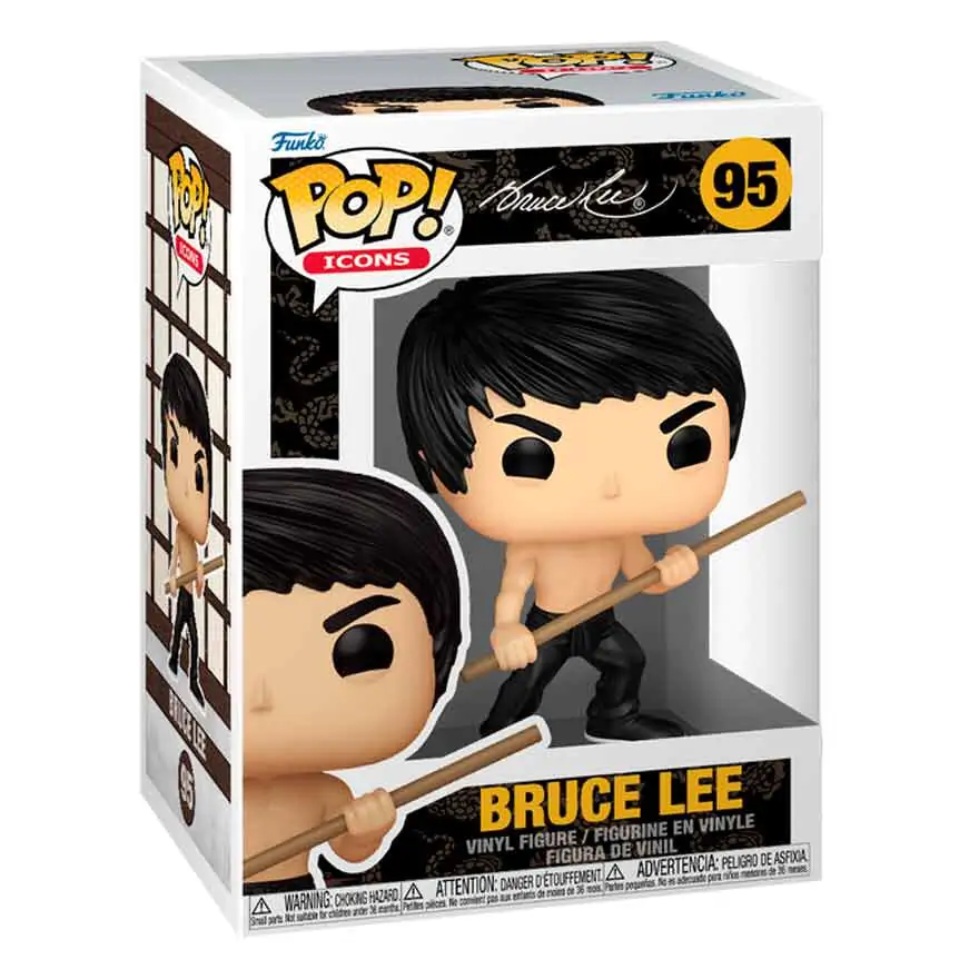 Bruce Lee Funko POP! Icons Figurina de vinil Bruce Lee(dynamic) 9 cm poza produsului