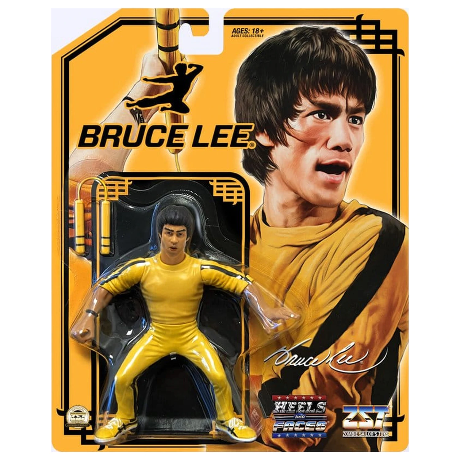 Bruce Lee Zombie Sailor's Toys Figurina de acțiune Costum galben 11 cm poza produsului