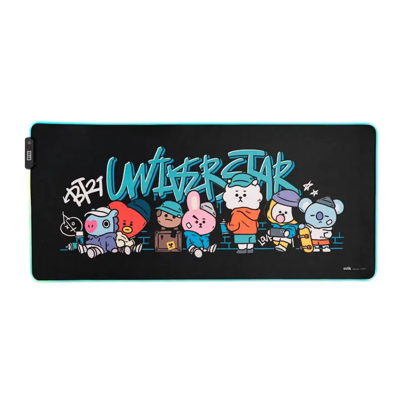 BT21 Led gaming birou mousepad poza produsului