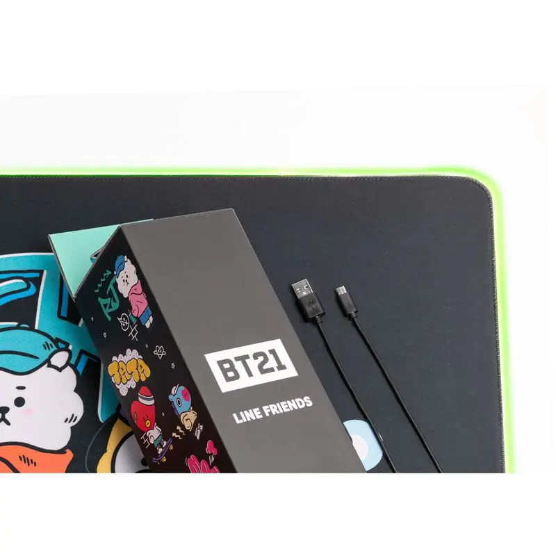 BT21 Led gaming birou mousepad poza produsului