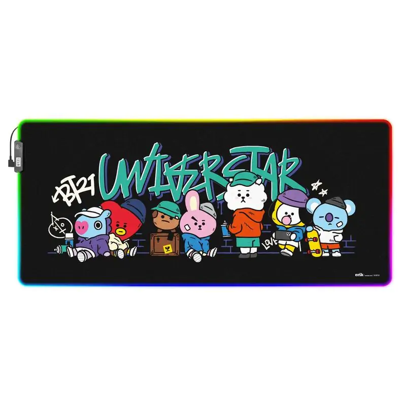 BT21 Led gaming birou mousepad poza produsului