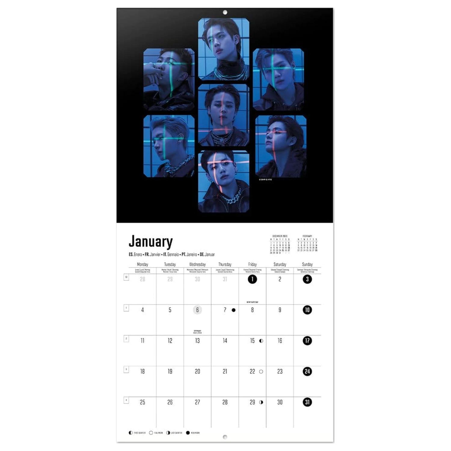 BTS 2027 Calendar de perete 30 x 30 cm poza produsului