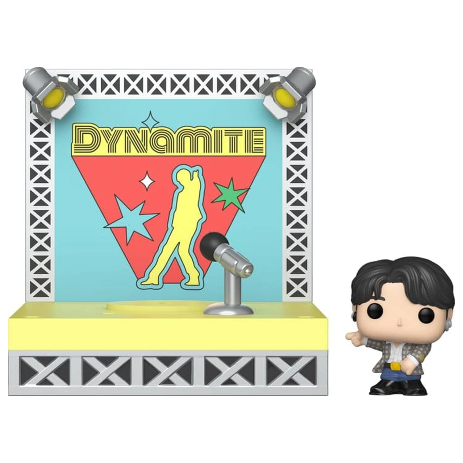 BTS Bitty Funko POP! Stages Figurina de vinil Jung Kook (Dynamite) 2,5 cm poza produsului
