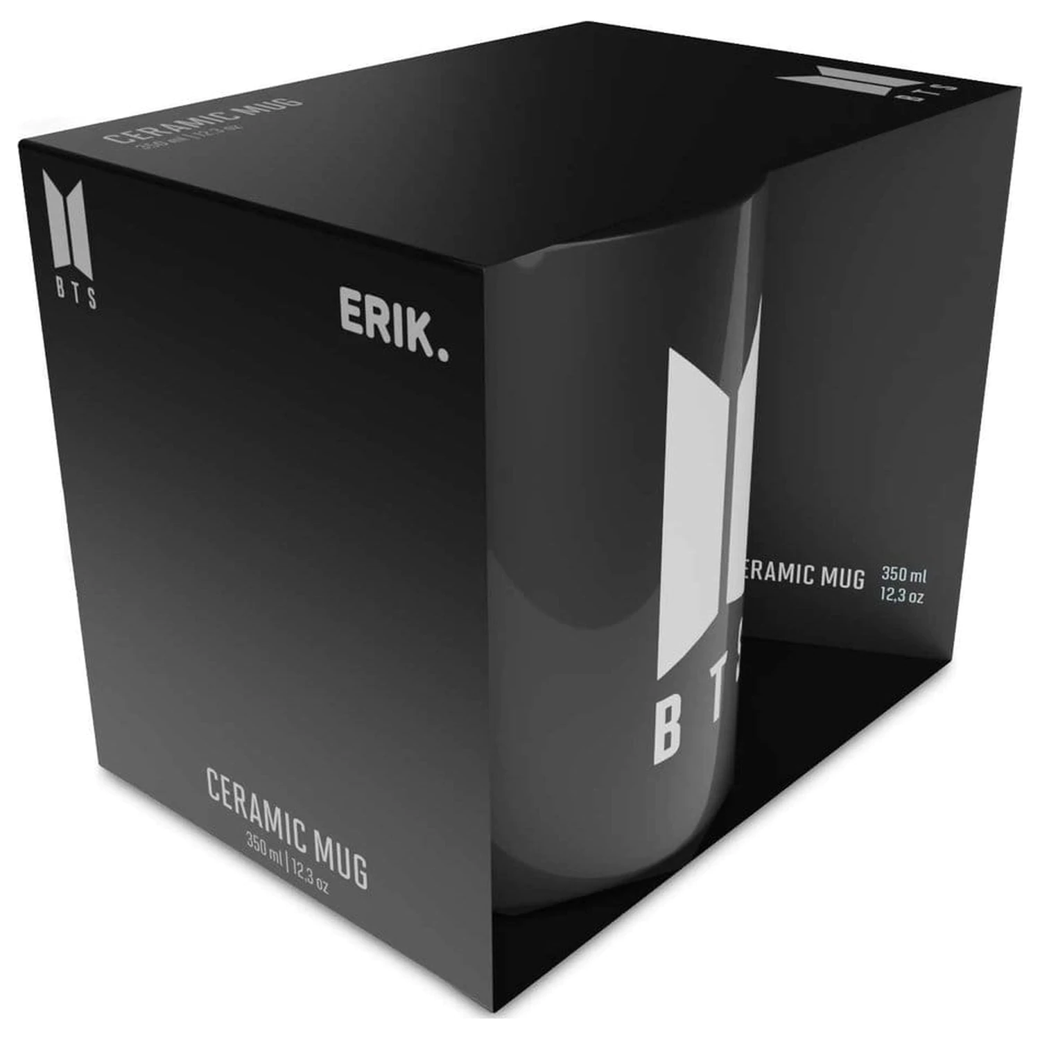 BTS Logo White Cana 350 ml poza produsului