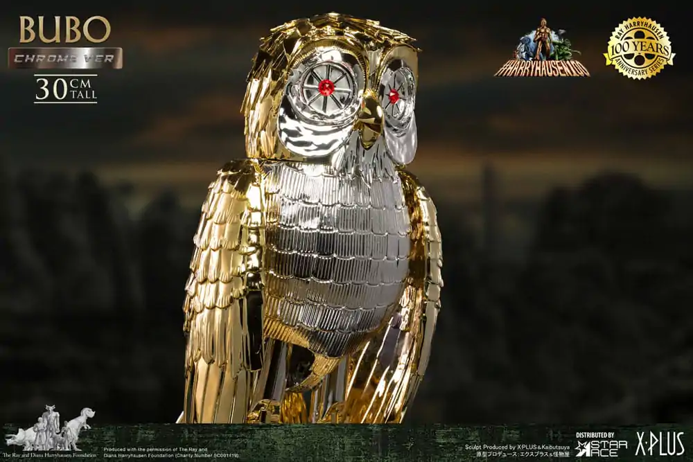 Bubo statuie din vinil moale Bufniță Mecanică Ray Harryhausen's Bubo Chrome Ver. 30 cm poza produsului