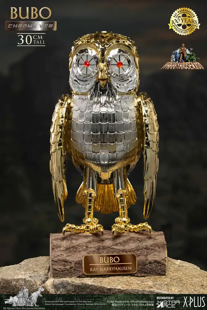 Bubo statuie din vinil moale Bufniță Mecanică Ray Harryhausen's Bubo Chrome Ver. 30 cm poza produsului