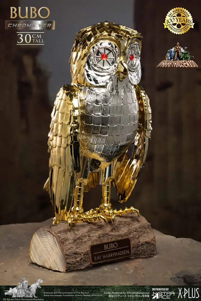 Bubo statuie din vinil moale Bufniță Mecanică Ray Harryhausen's Bubo Chrome Ver. 30 cm poza produsului