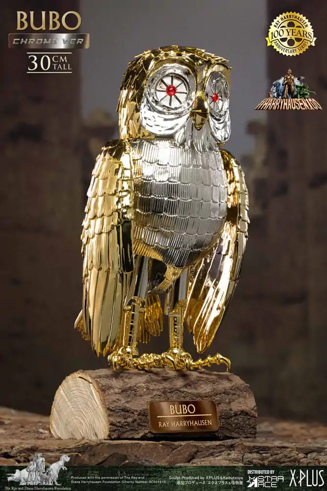 Bubo statuie din vinil moale Bufniță Mecanică Ray Harryhausen's Bubo Chrome Ver. 30 cm poza produsului