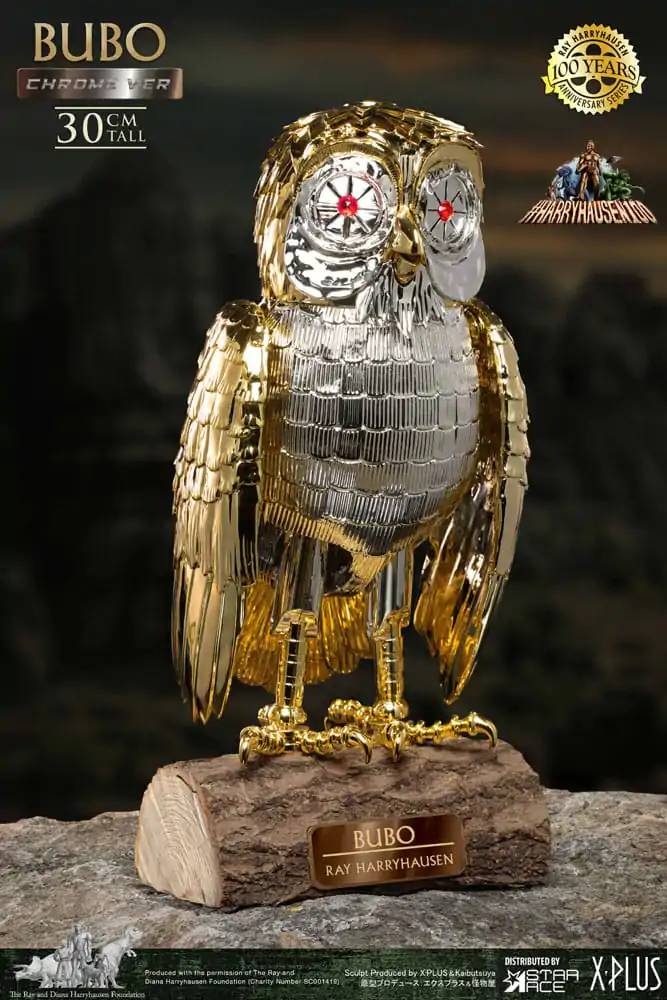 Bubo statuie din vinil moale Bufniță Mecanică Ray Harryhausen's Bubo Chrome Ver. 30 cm poza produsului